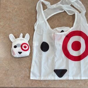Target White Reusable Foldable Tote Bag
